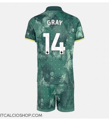 Tottenham Hotspur Archie Gray #14 Terza Maglia Bambino 2024-25 Manica Corta (+ Pantaloni corti)